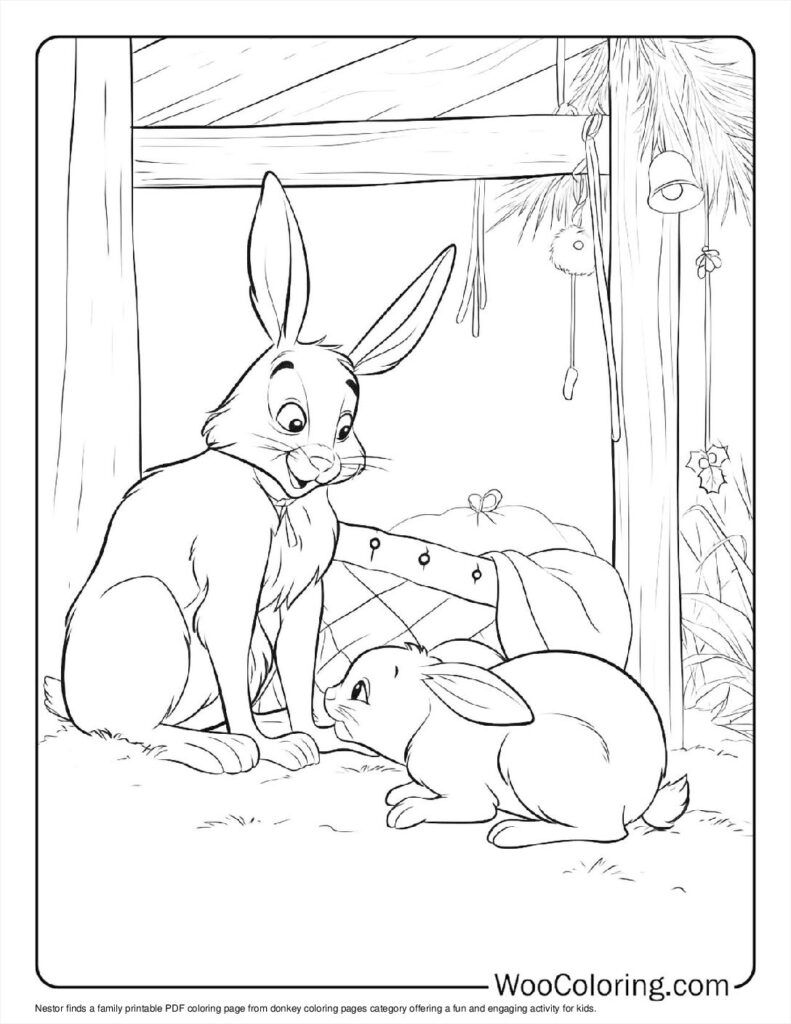 100  Donkey coloring pages  Free PDF To Print  - 64