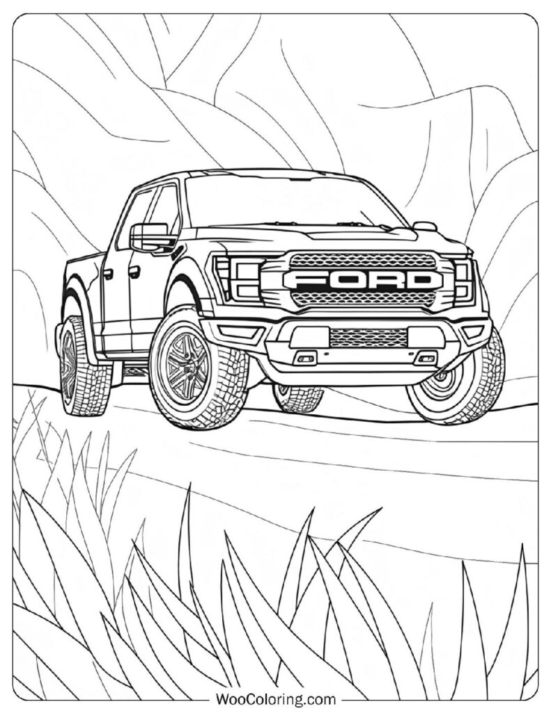 New Ford Pickup Truck Coloring Sheet – Ready For Adventure