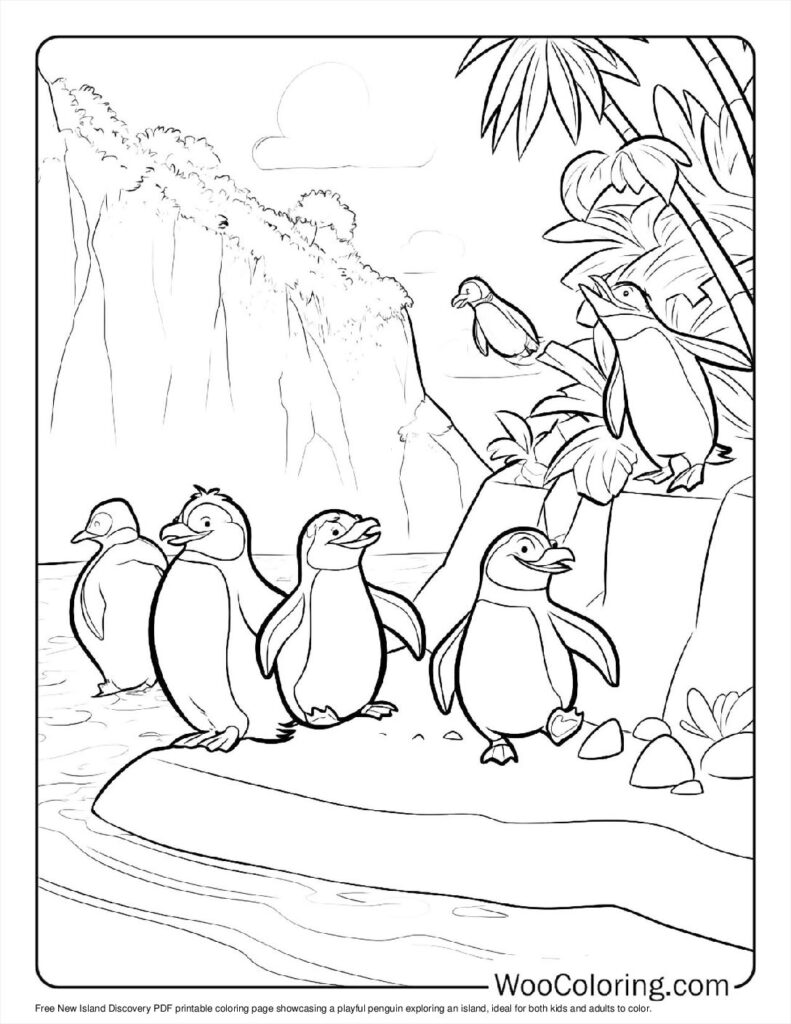 100  Penguin coloring pages  Free PDF To Print  - 96