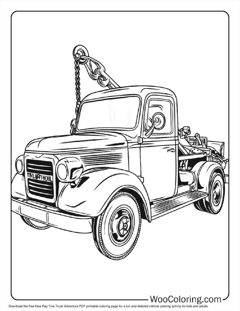 100  Tow Truck coloring pages  Free PDF To Print  - 60