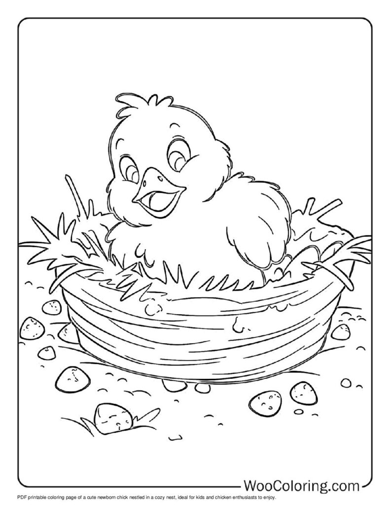 100  Chicken coloring pages  Free PDF To Print  - 22