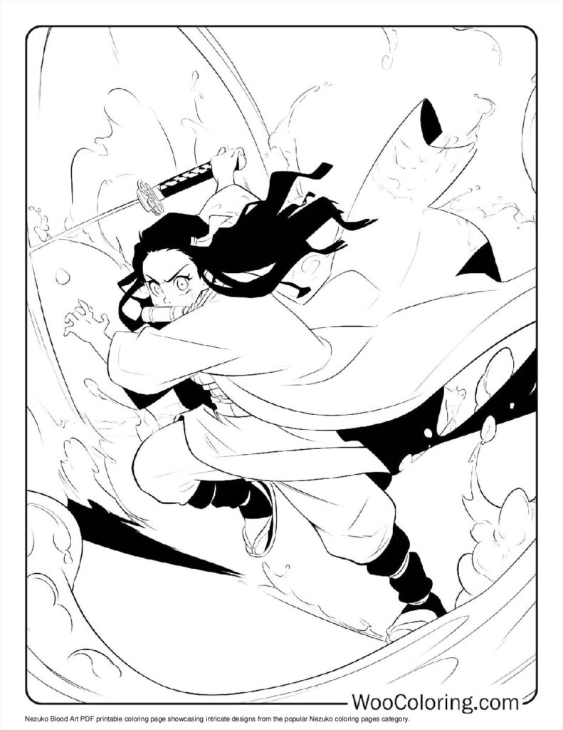 100  Nezuko coloring pages  Free PDF To Print  - 84