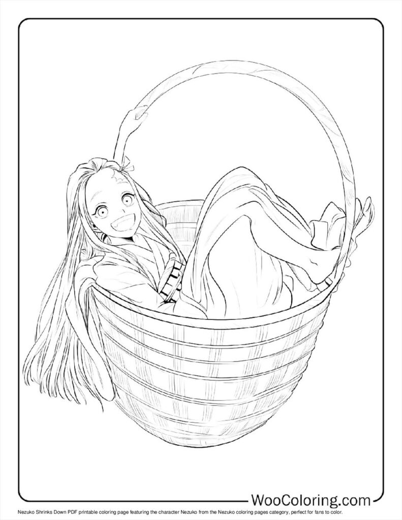100  Nezuko coloring pages  Free PDF To Print  - 55