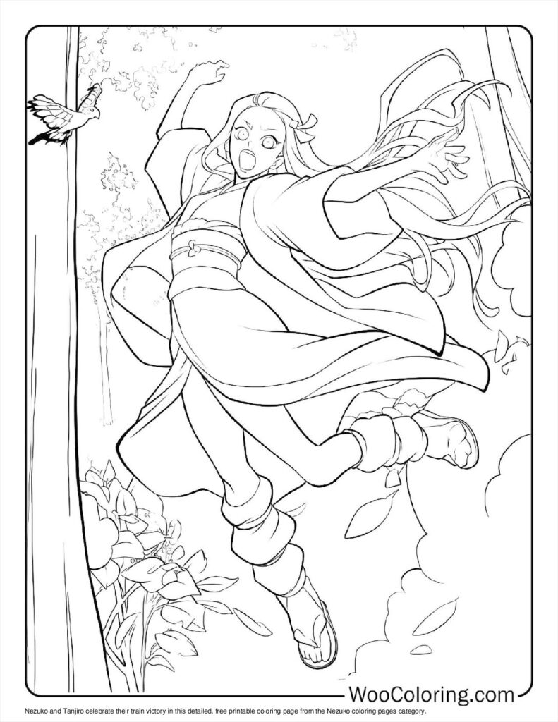 100  Nezuko coloring pages  Free PDF To Print  - 26