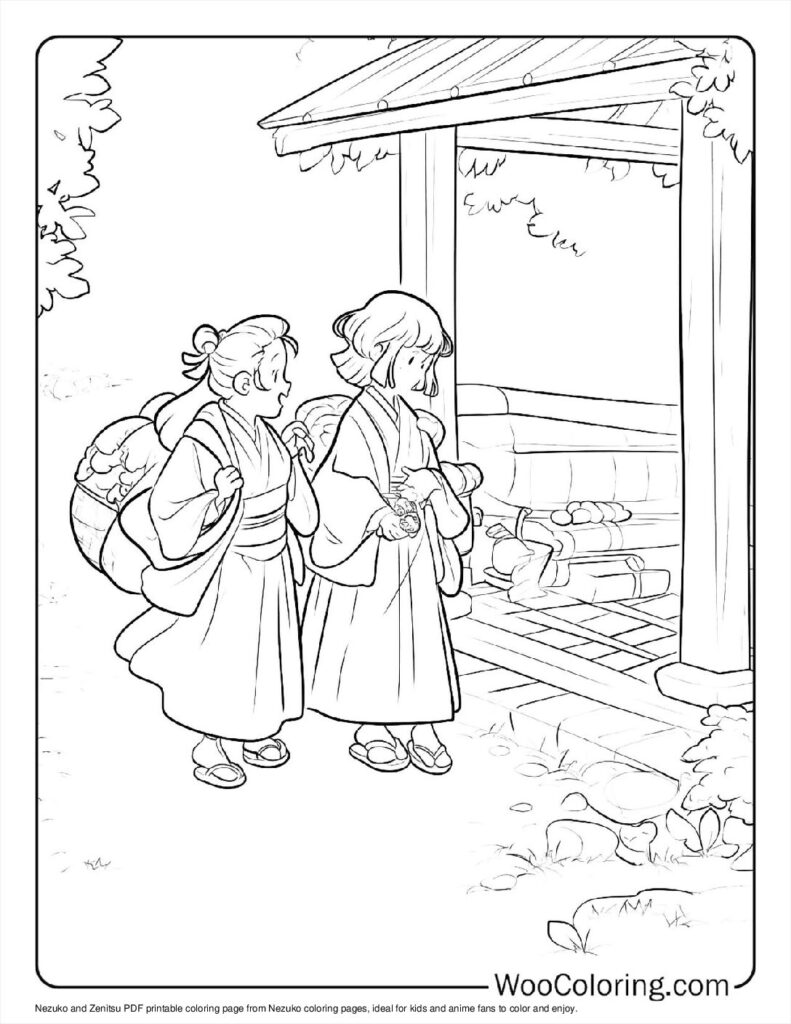 100  Nezuko coloring pages  Free PDF To Print  - 16