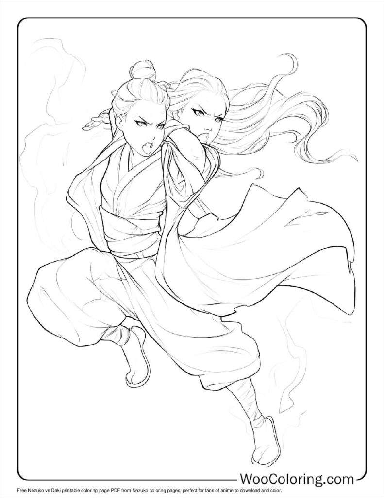 100  Nezuko coloring pages  Free PDF To Print  - 74