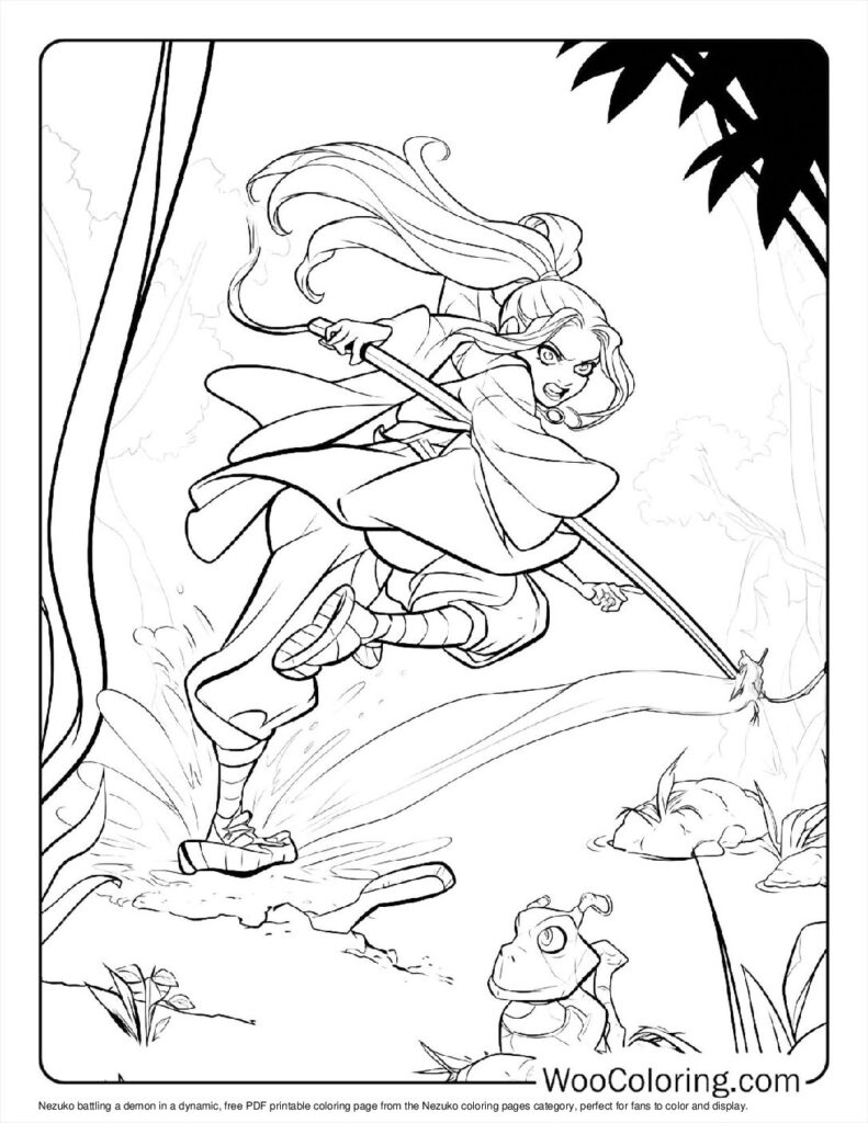 100  Nezuko coloring pages  Free PDF To Print  - 38