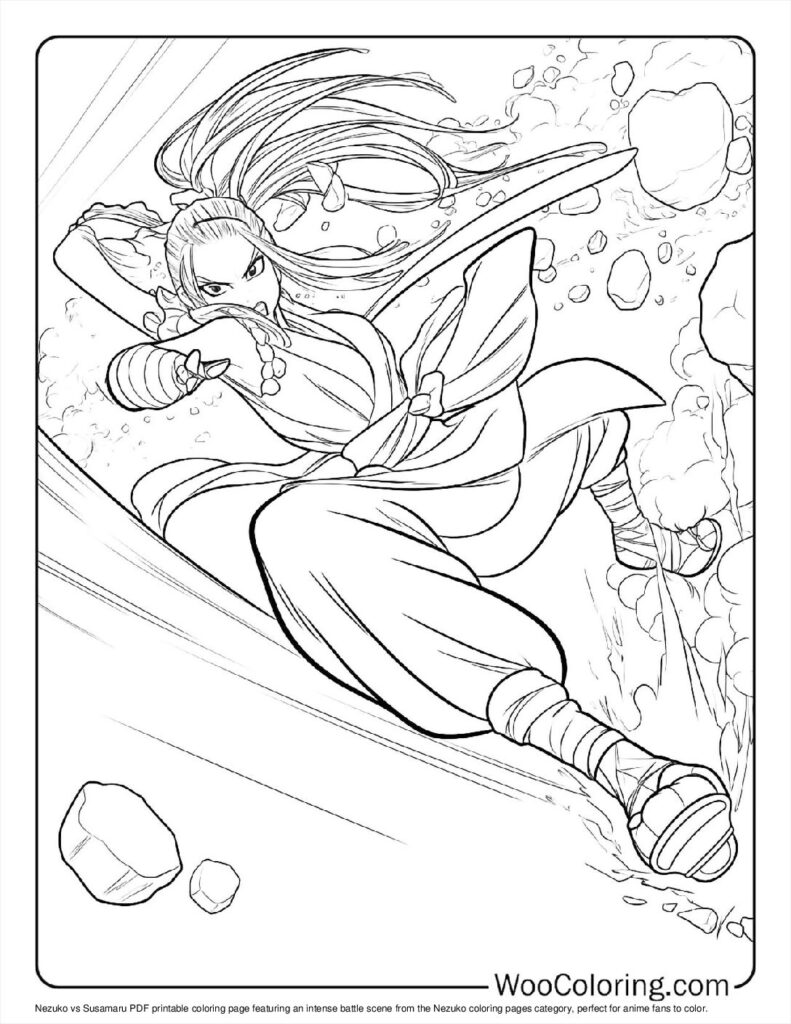 100  Nezuko coloring pages  Free PDF To Print  - 2