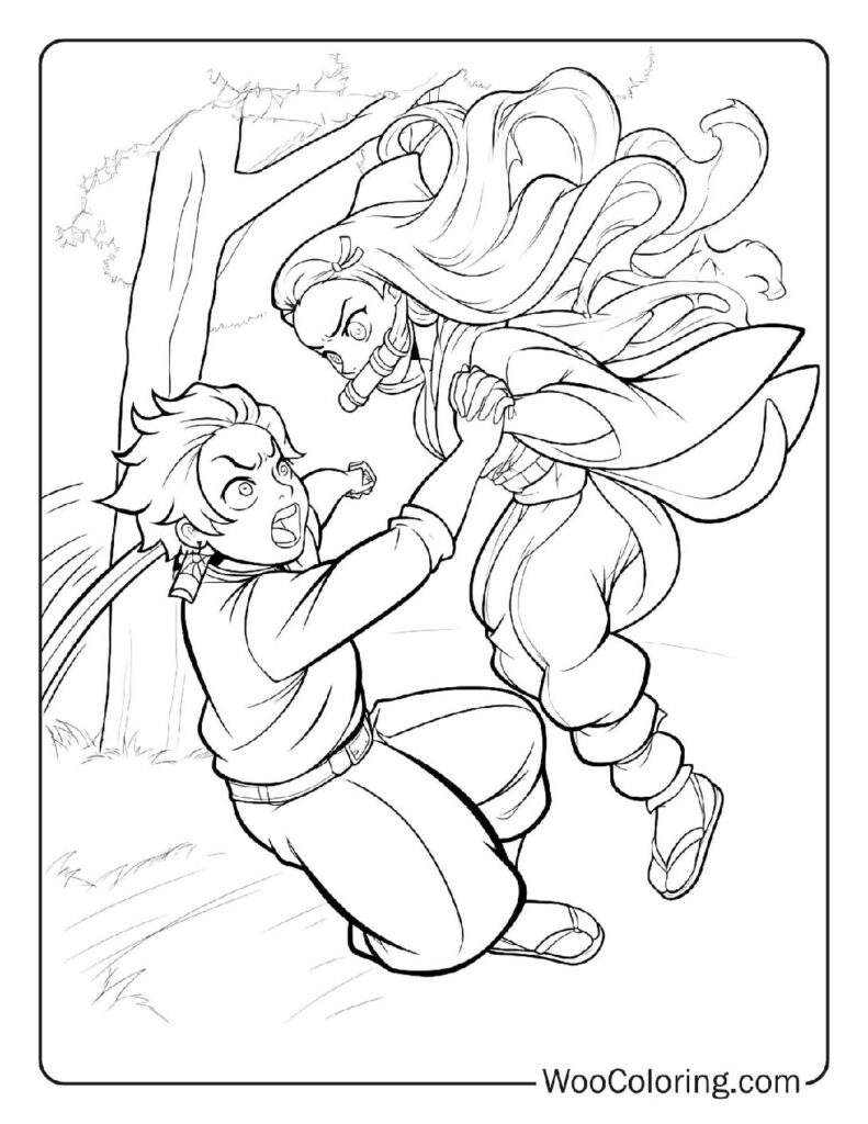 100  Demon Slayer coloring pages  Free PDF To Print  - 88
