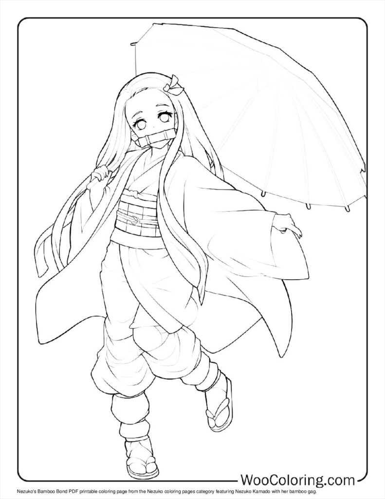 100  Nezuko coloring pages  Free PDF To Print  - 28