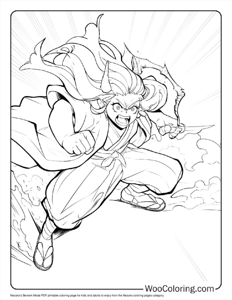 100  Nezuko coloring pages  Free PDF To Print  - 71