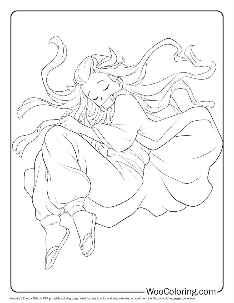 100  Nezuko coloring pages  Free PDF To Print  - 87