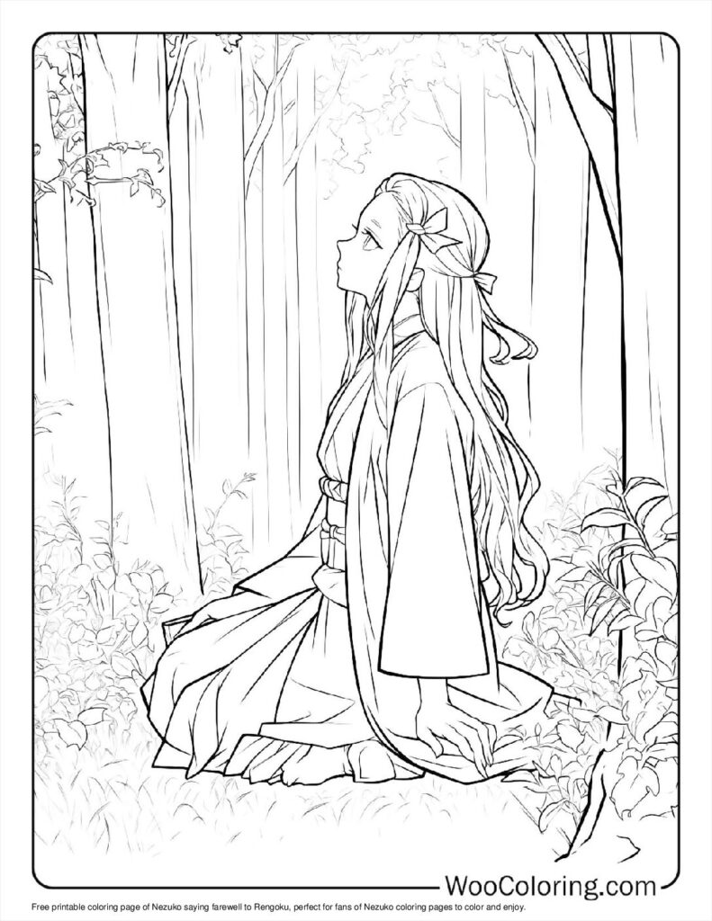 100  Nezuko coloring pages  Free PDF To Print  - 51