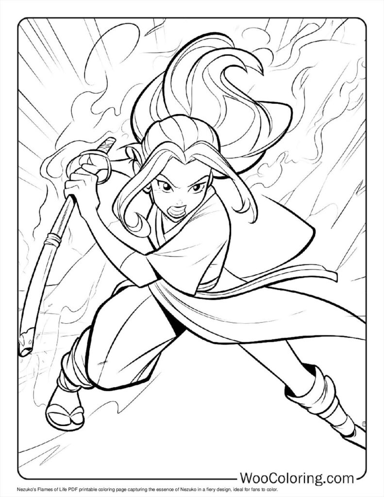 100  Nezuko coloring pages  Free PDF To Print  - 70