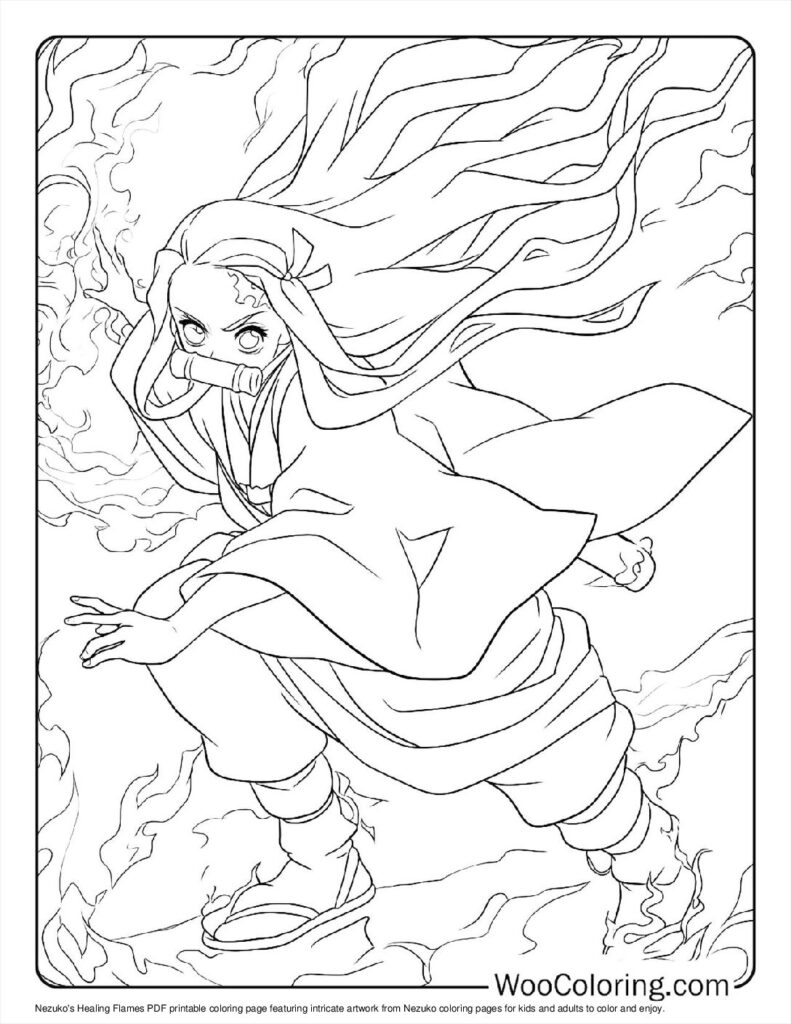 100  Nezuko coloring pages  Free PDF To Print  - 82