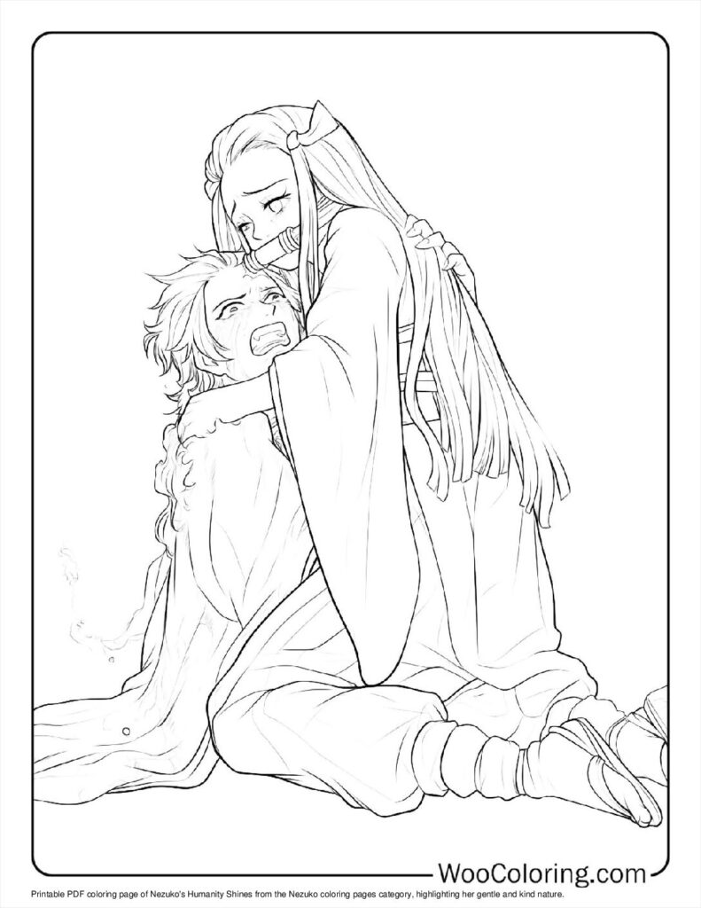 100  Nezuko coloring pages  Free PDF To Print  - 57