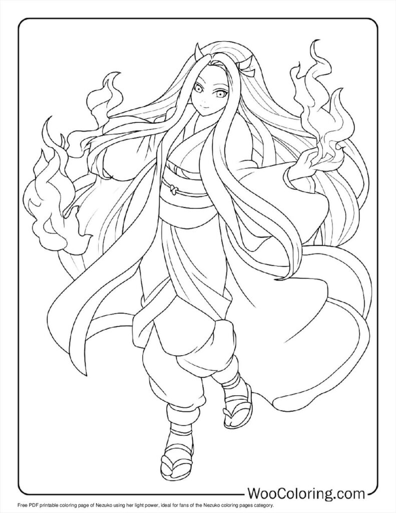 100  Nezuko coloring pages  Free PDF To Print  - 10