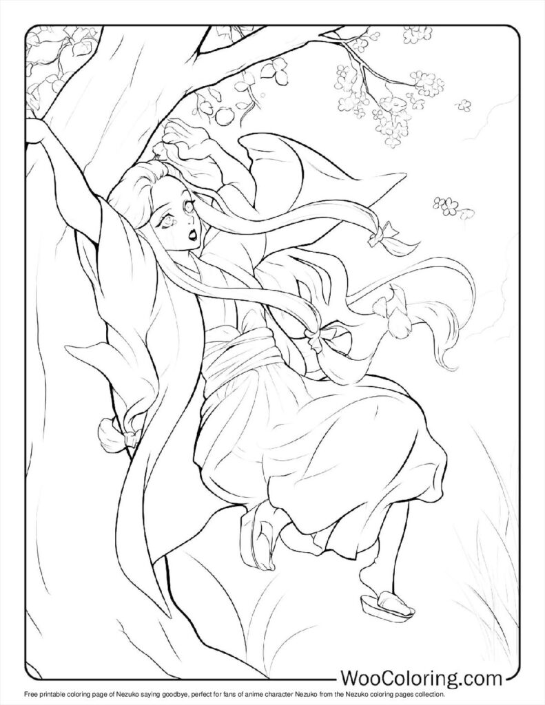 100  Nezuko coloring pages  Free PDF To Print  - 18