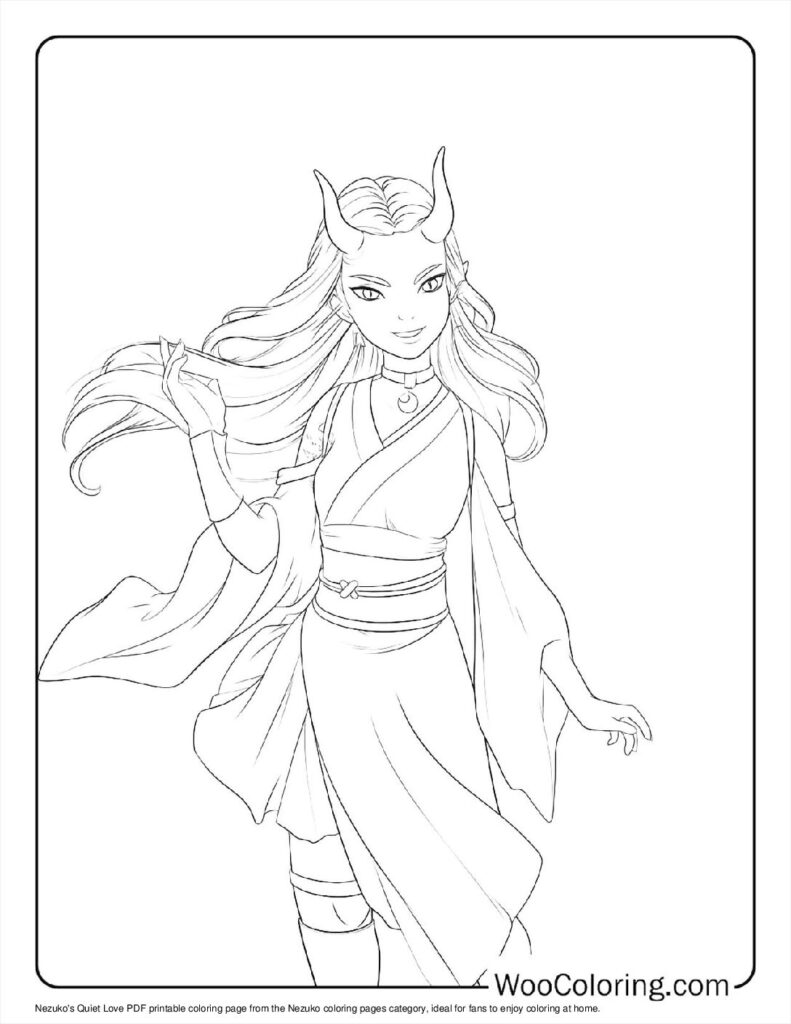 100  Nezuko coloring pages  Free PDF To Print  - 92