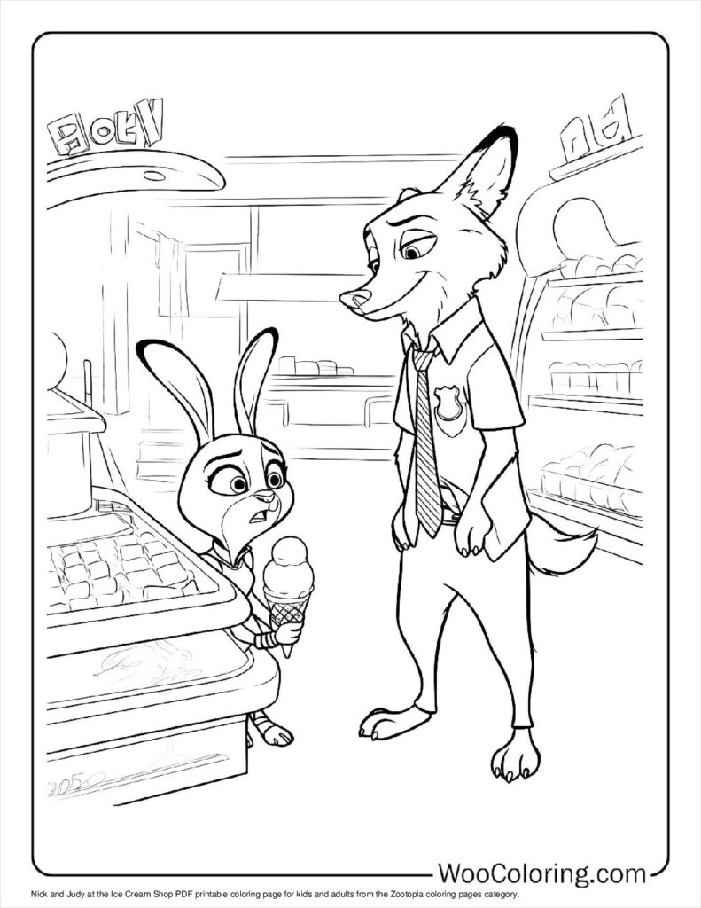 100  Zootopia coloring pages  Free PDF To Print  - 53