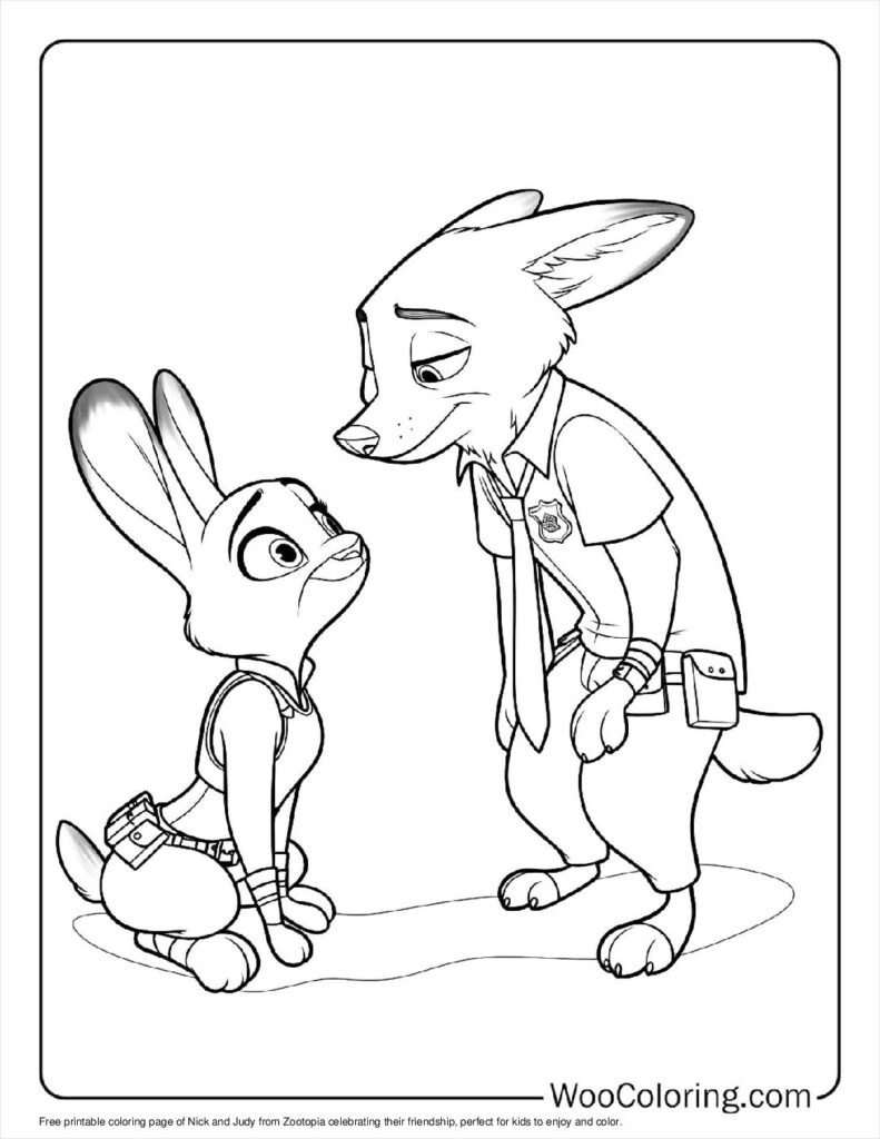 100  Zootopia coloring pages  Free PDF To Print  - 50