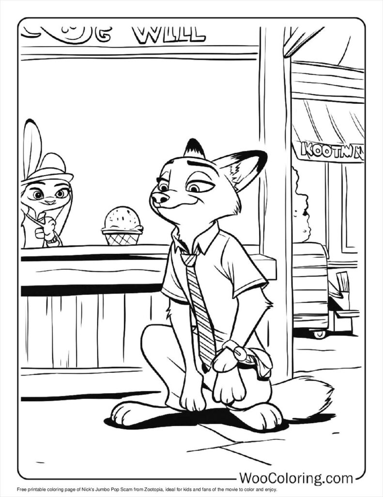 100  Zootopia coloring pages  Free PDF To Print  - 51