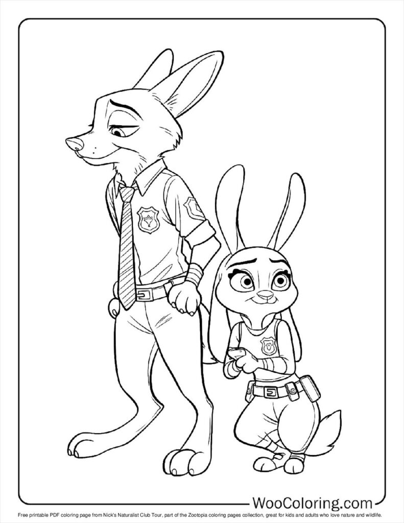 100  Zootopia coloring pages  Free PDF To Print  - 63