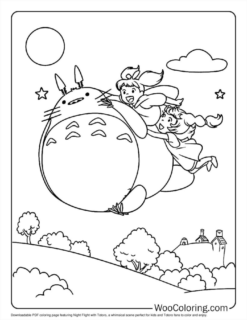 100  Totoro coloring pages  Free PDF To Print  - 53