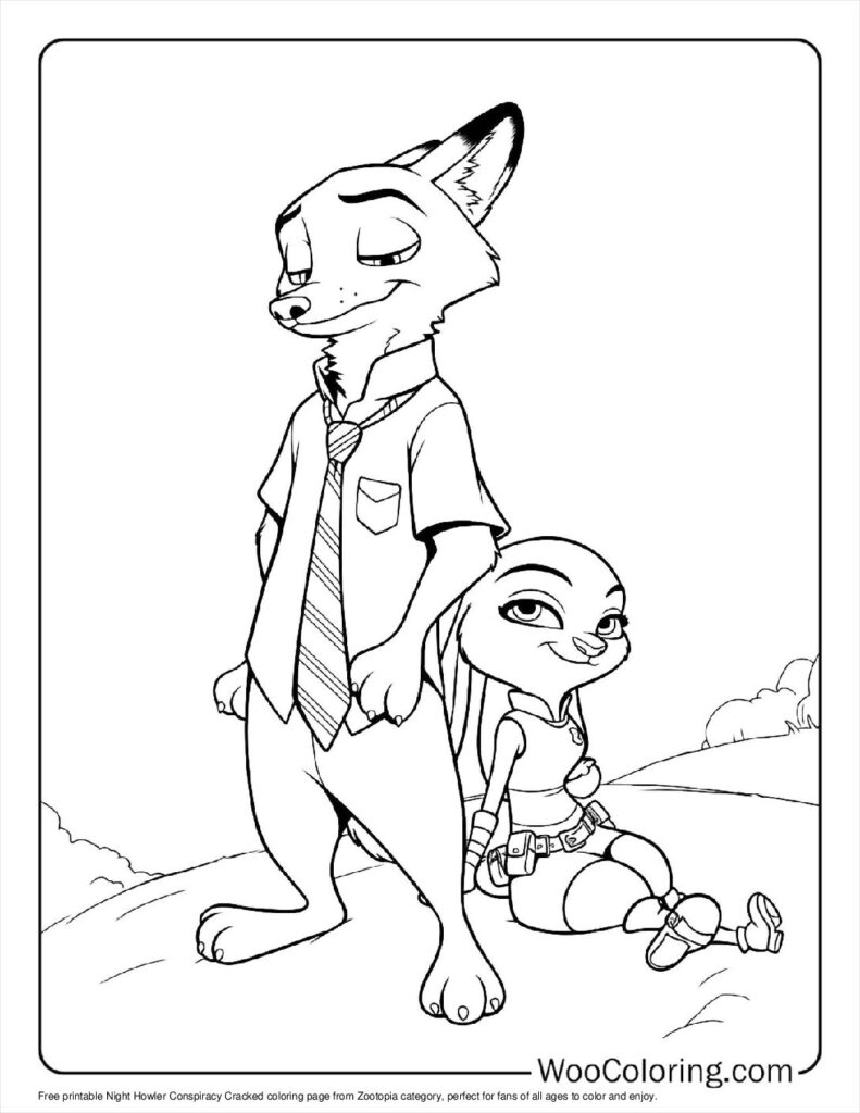 100  Zootopia coloring pages  Free PDF To Print  - 92