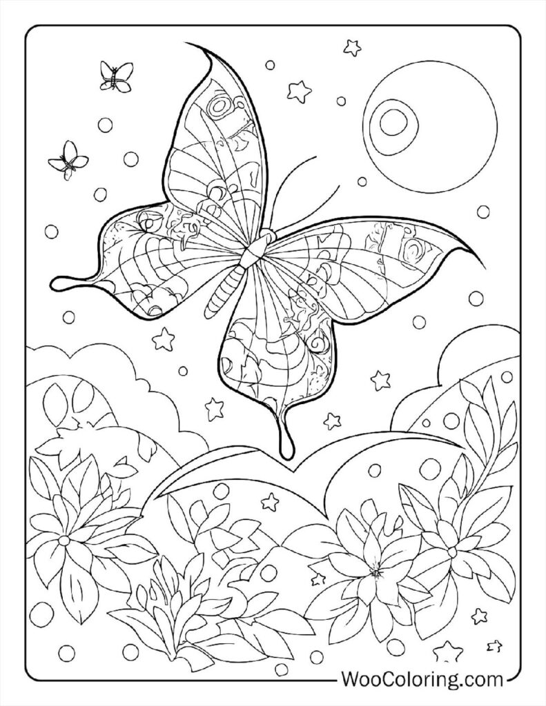 100  Butterfly coloring pages  Free PDF To Print  - 68