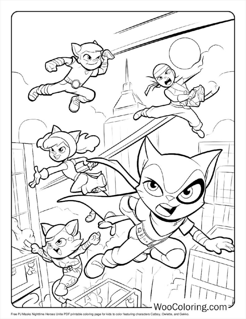 100  PJ Masks coloring pages  Free PDF To Print  - 14