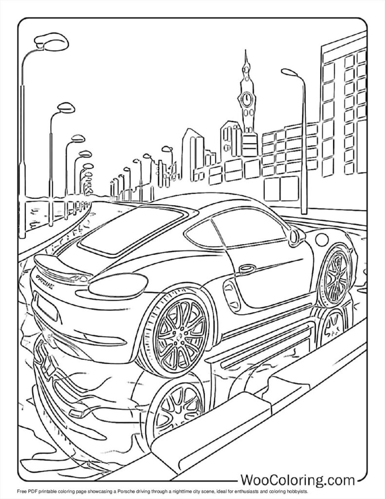 100  Porsche coloring pages  Free PDF To Print  - 86