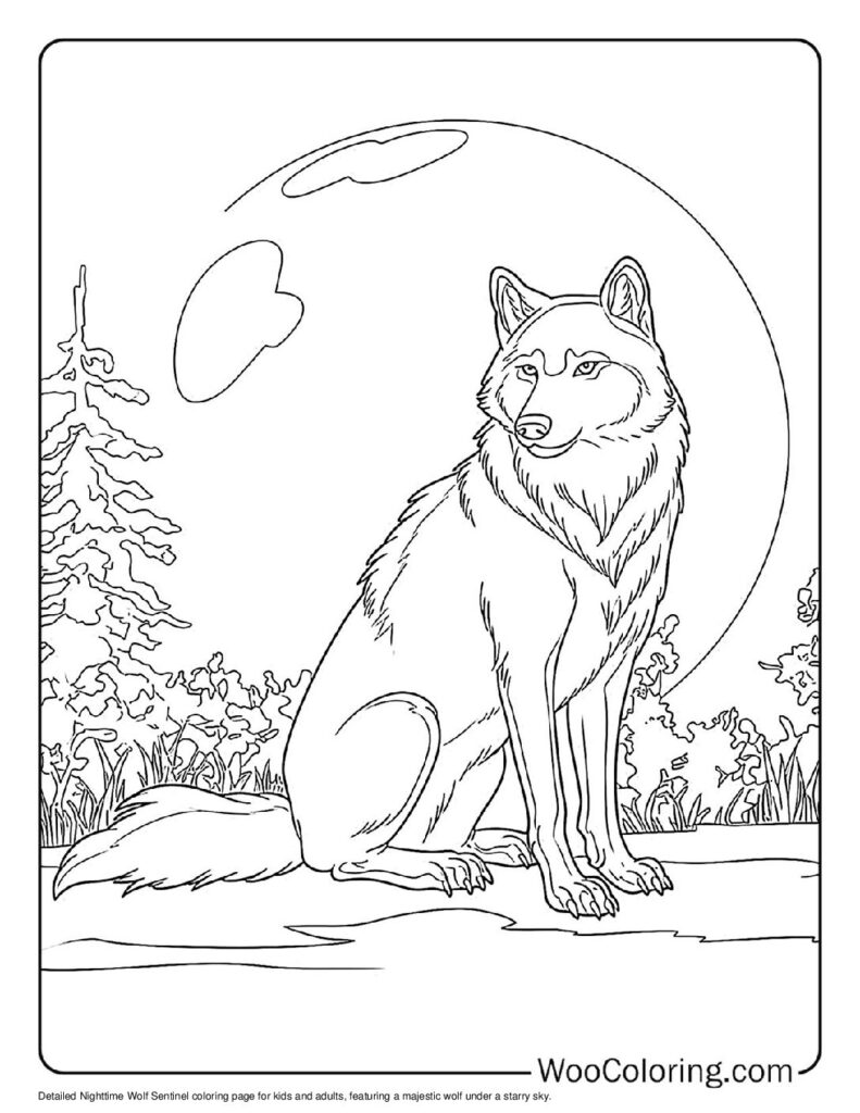 100  Wolf coloring pages  Free PDF To Print  - 39