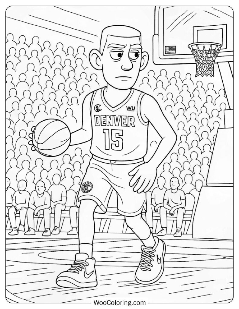 Nikola Jokic Calmly Running the Offense for Denver Nuggets