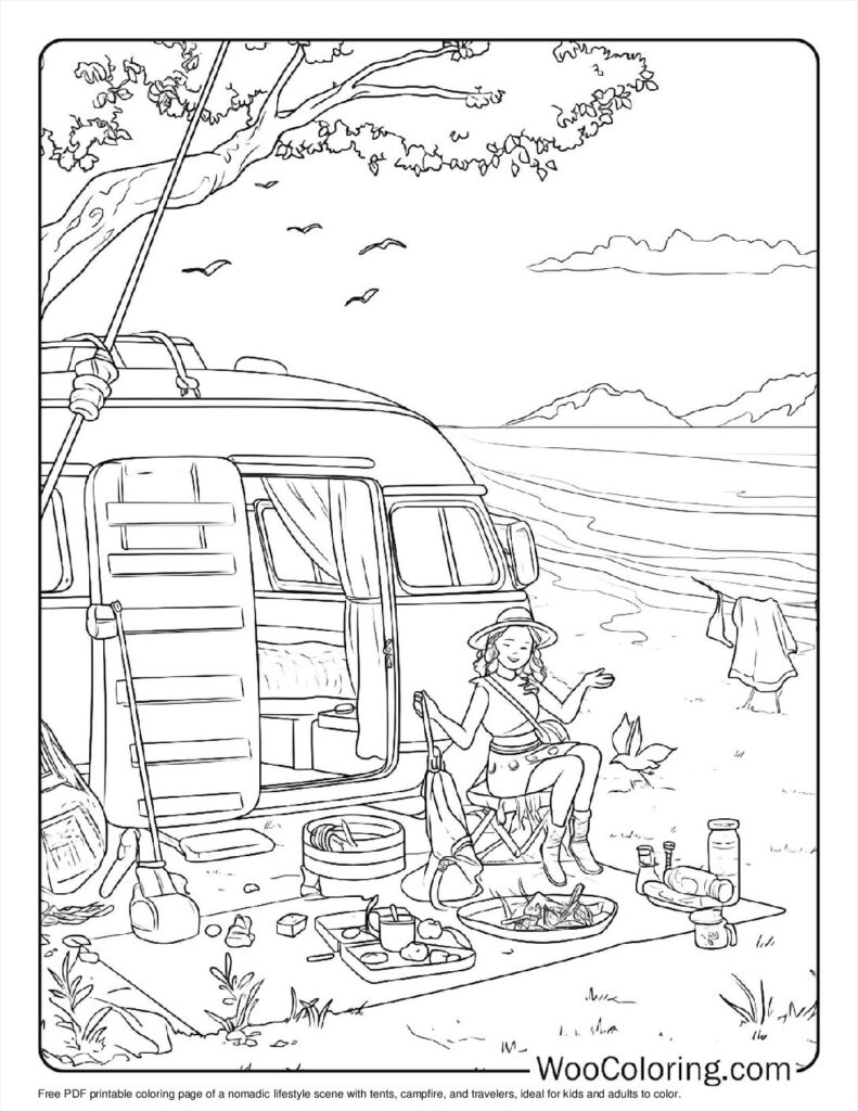 100  Hippie coloring pages  Free PDF To Print  - 20