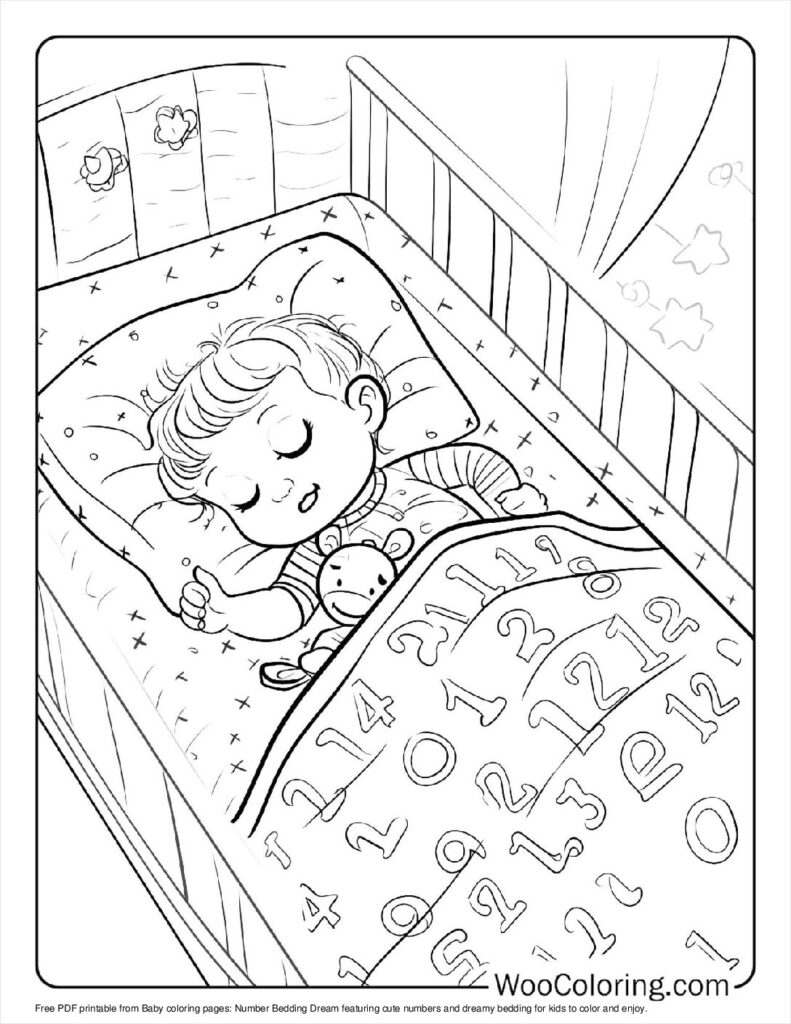 100  Baby coloring pages  Free PDF To Print  - 44