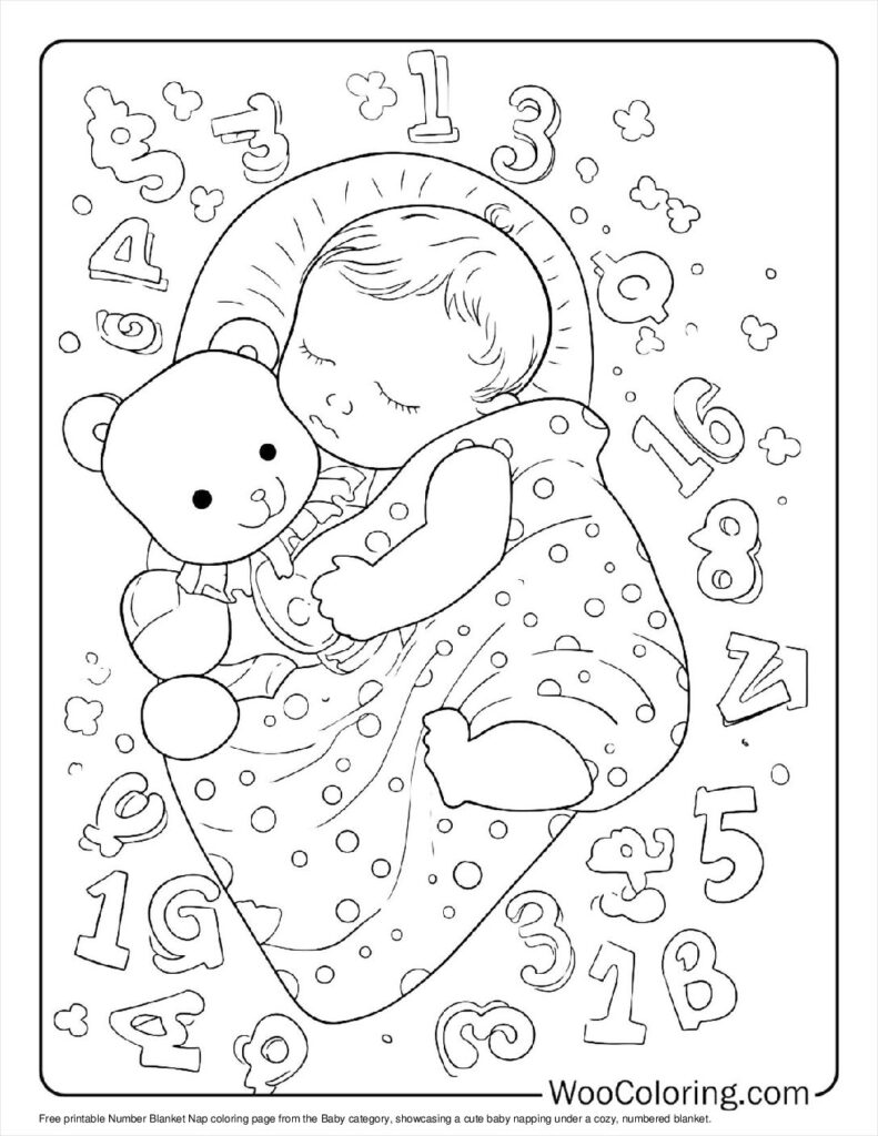 100  Baby coloring pages  Free PDF To Print  - 32