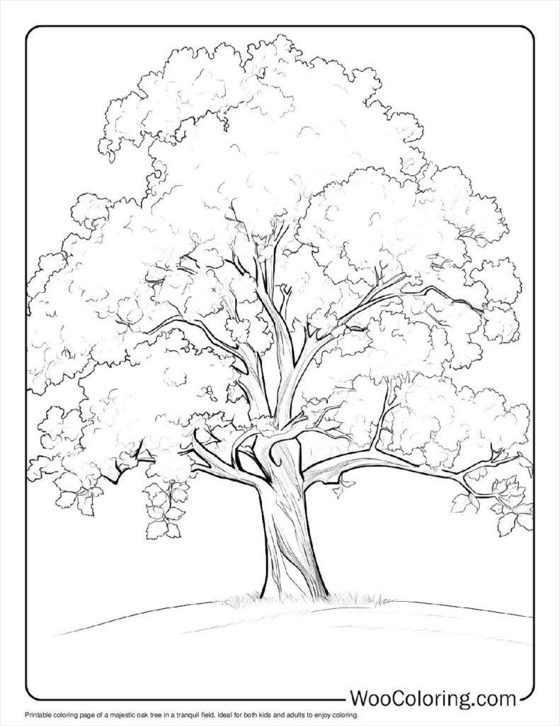 100  Tree coloring pages  Free PDF To Print  - 85