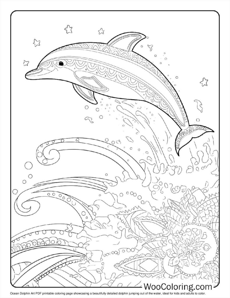 Ocean Dolphin Art