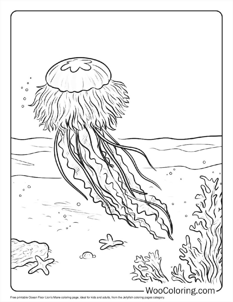 100  Jellyfish coloring pages  Free PDF To Print  - 17
