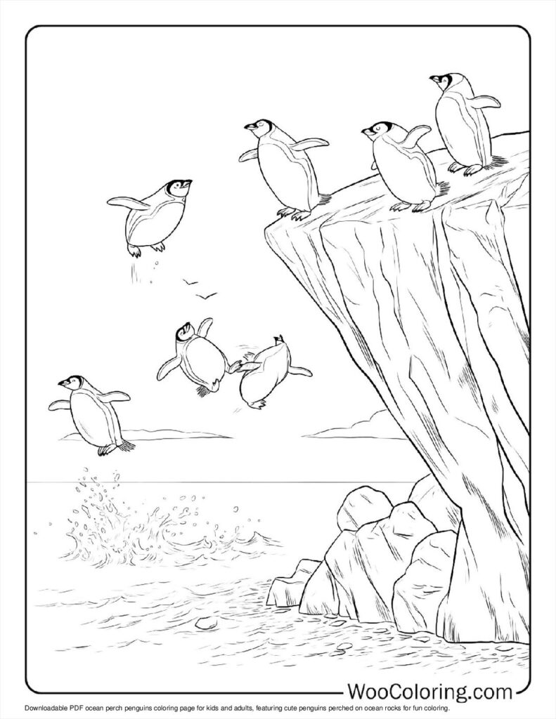 100  Penguin coloring pages  Free PDF To Print  - 34