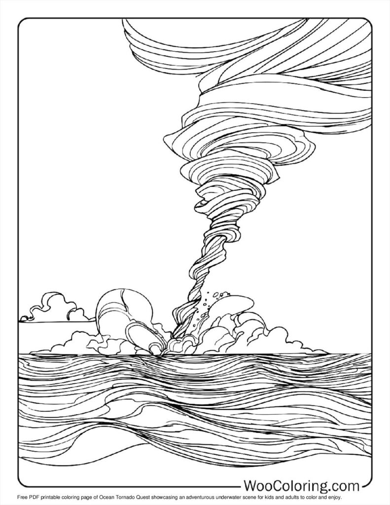 100  Tornado coloring pages  Free PDF To Print  - 5