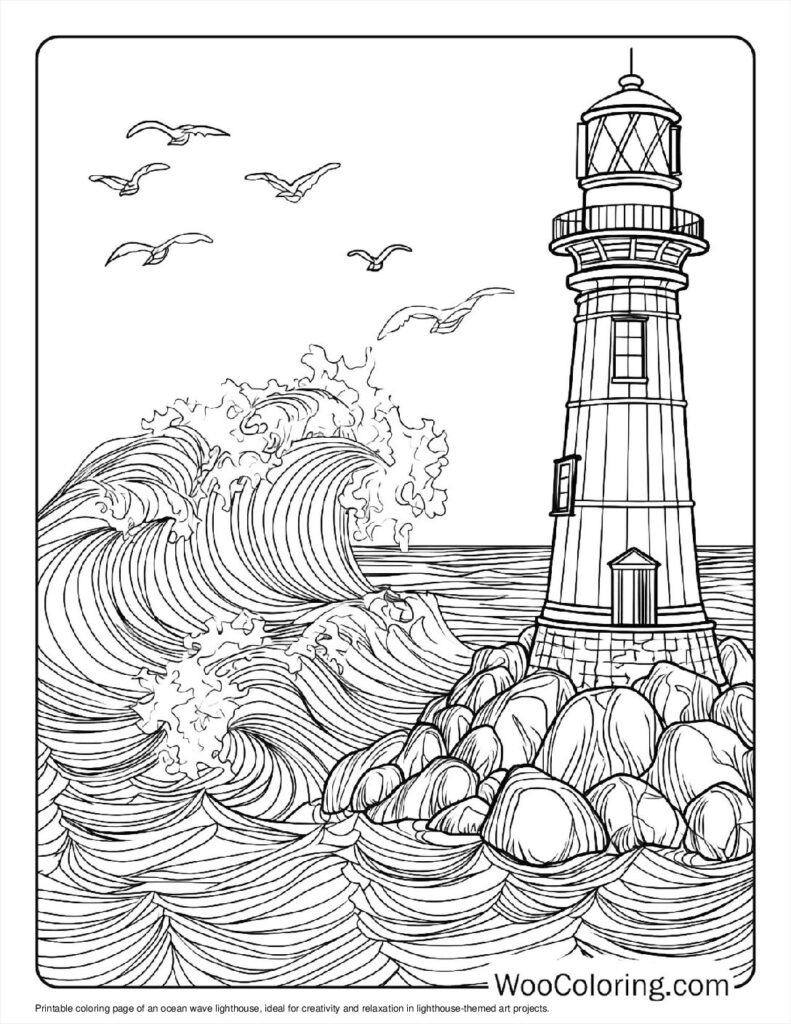 100 Lighthouse coloring pages Free PDF To Print - 76