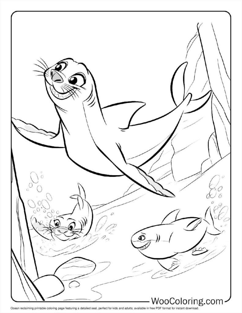 100  Seal coloring pages  Free PDF To Print  - 53