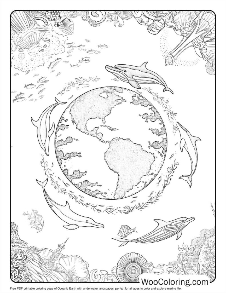 100  Earth coloring pages  Free PDF To Print  - 82