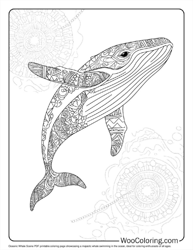 Oceanic Whale Scene