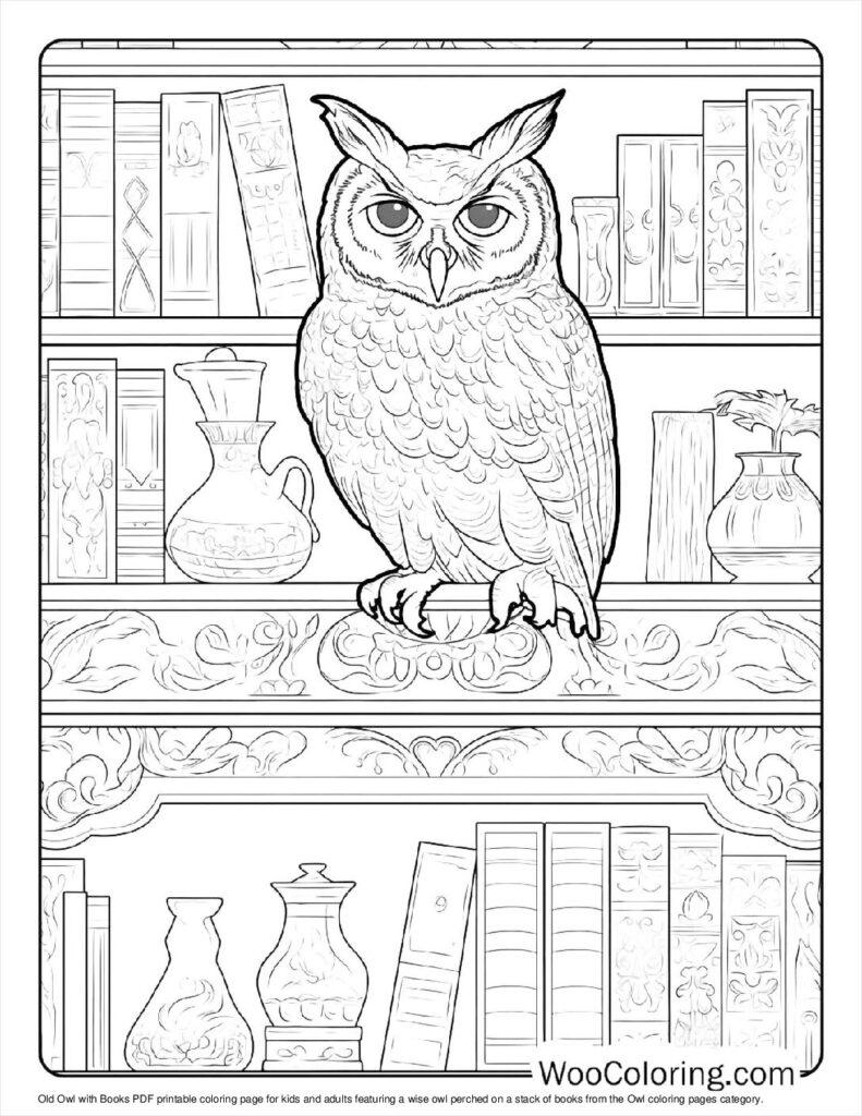 100  Owl coloring pages  Free PDF To Print  - 23