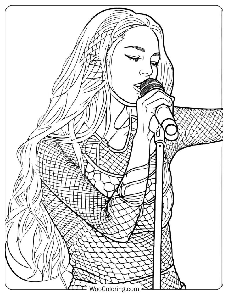 36 Olivia Rodrigo Coloring Pages  Free PDF To Print  - 66
