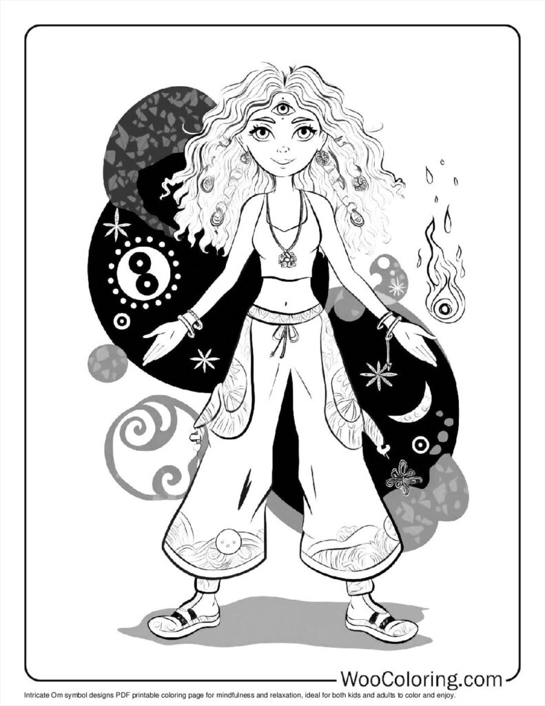 100  Hippie coloring pages  Free PDF To Print  - 15