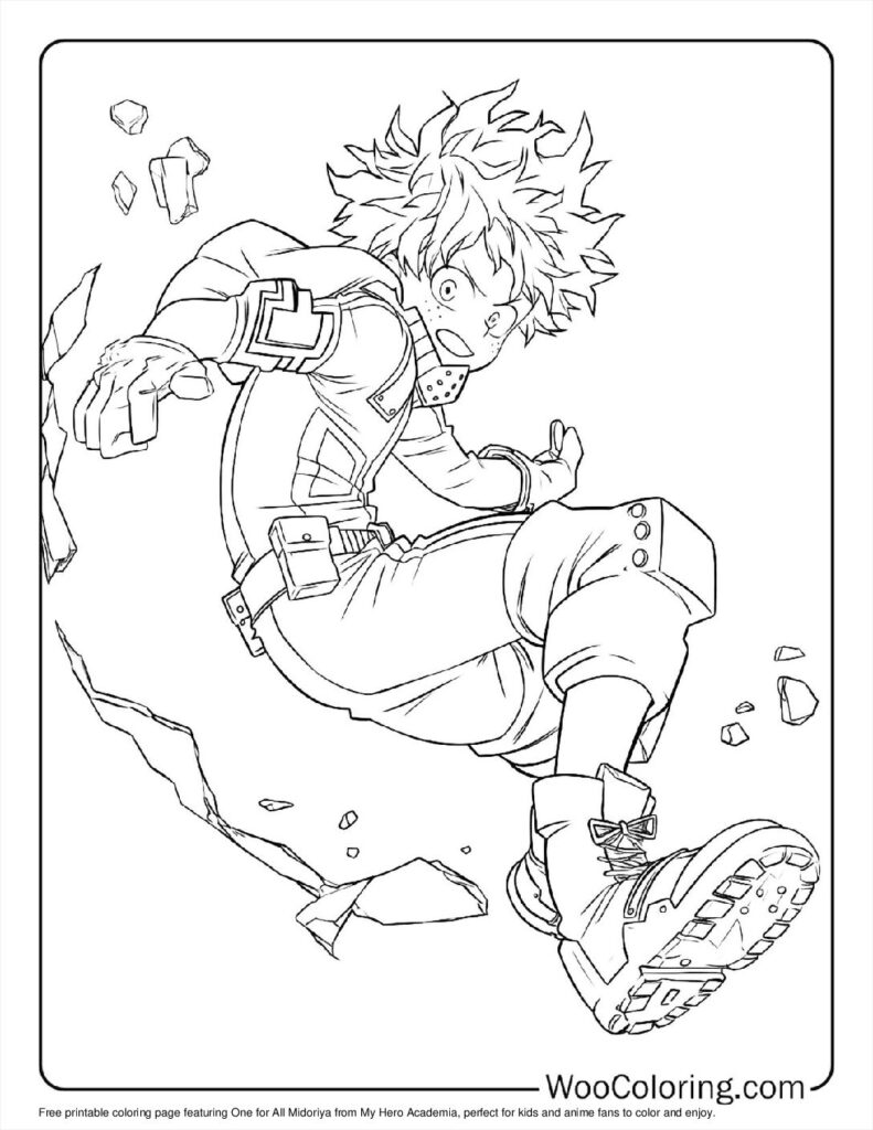 100  My Hero Academia coloring pages  Free PDF To Print  - 95